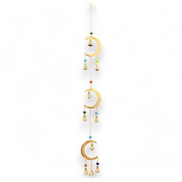 Carillón Indio - Luna Caída - 10 Campanas - 6.5x63cm