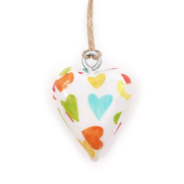Corazones de Madera Decorativos Pequeños: Corazones en tonos pastel