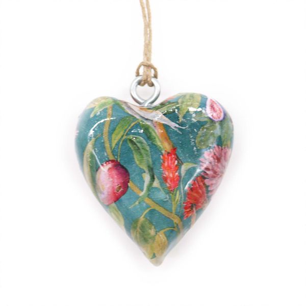 Corazones de Madera Decorativos Grandes: Pájaros y  florales