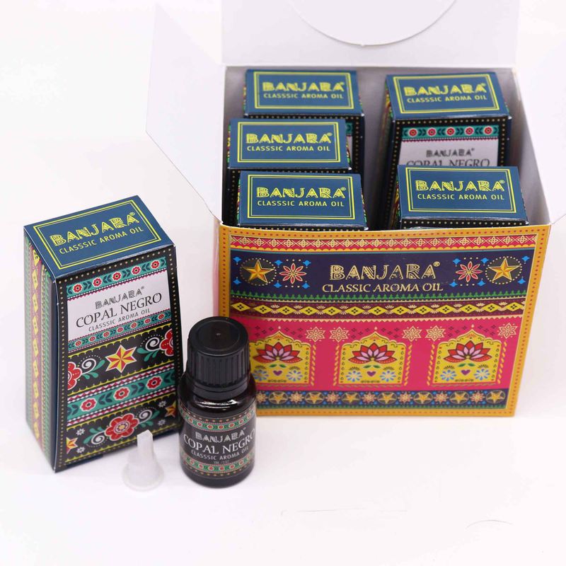 Aceite de Fragancia de la India Banjara 10ml - Copal Negro