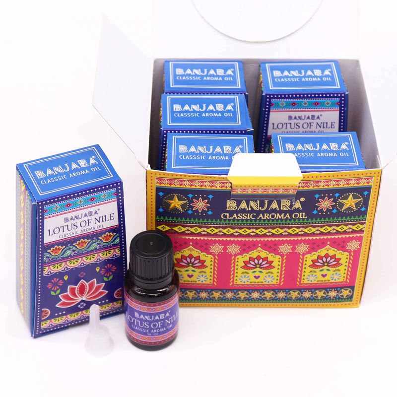 Aceite de Fragancia de la India Banjara 10ml - Loto del Nilo