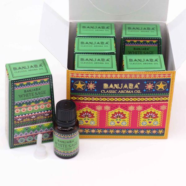 Aceite de Fragancia de la India Banjara 10ml - Salvia Blanca
