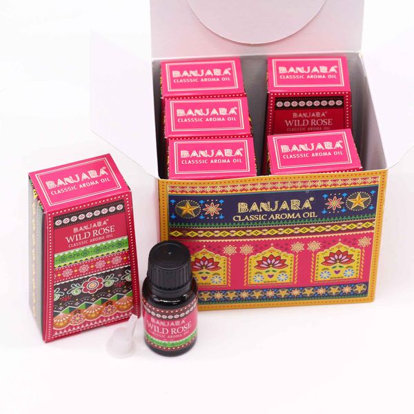 Aceite de Fragancia de la India Banjara 10ml - Rosa Silvestre