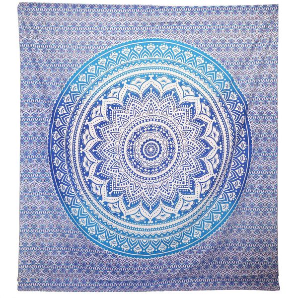 Tapiz de pared - Mandala Umrao - Azul