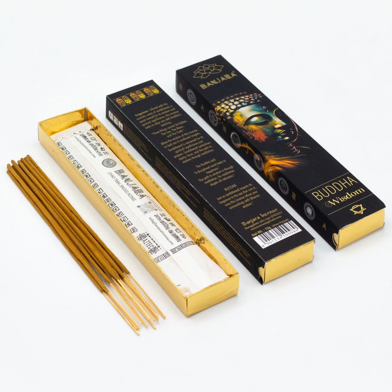 Incienso de Buda Banjara - Pack de inicio - 12 cajas de 6 inciensos