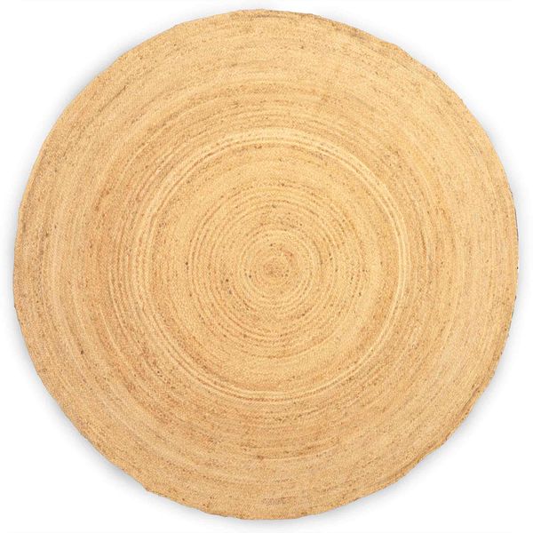 Alfombra Redonda Extra Grande Suave de Yute - 200cm