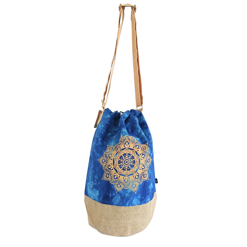 Mochila  Natural - Lavado a la piedra azul - Mandala
