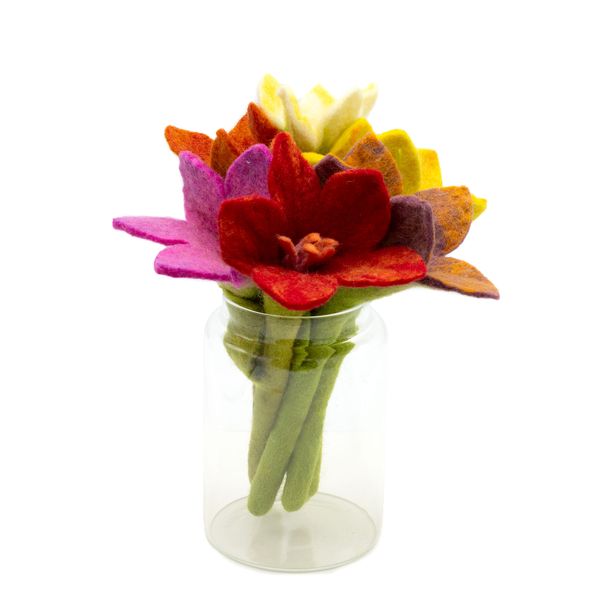 Flores de Fieltro - Lirio (colores surtidos)