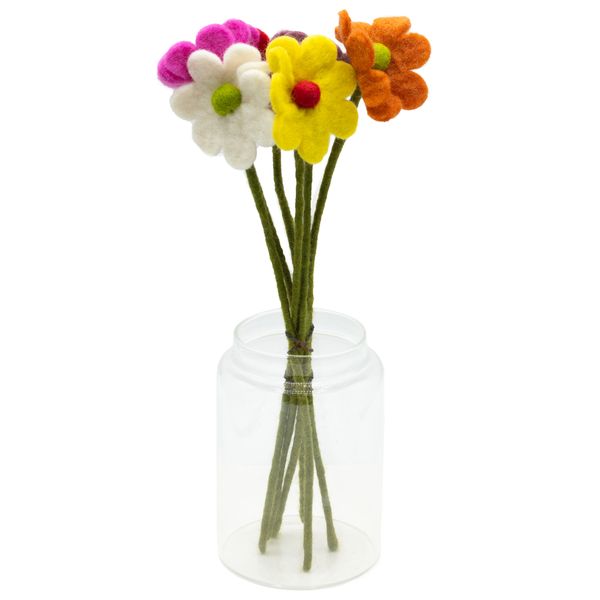 Flores de Fieltro - Margarita (colores surtidos)