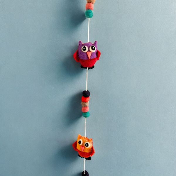 Colgante de Pared de Fieltro - Búhos (colores aleatorios)