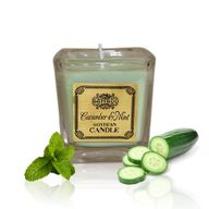 Velas de Cera de Soja - Pepino y menta