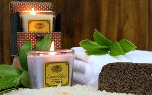 Velas de Cera de Soja - Pepino y menta