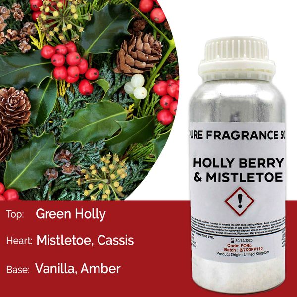 Aceite de Fragancia 500ml -  Bayas de Acebo y Muérdago