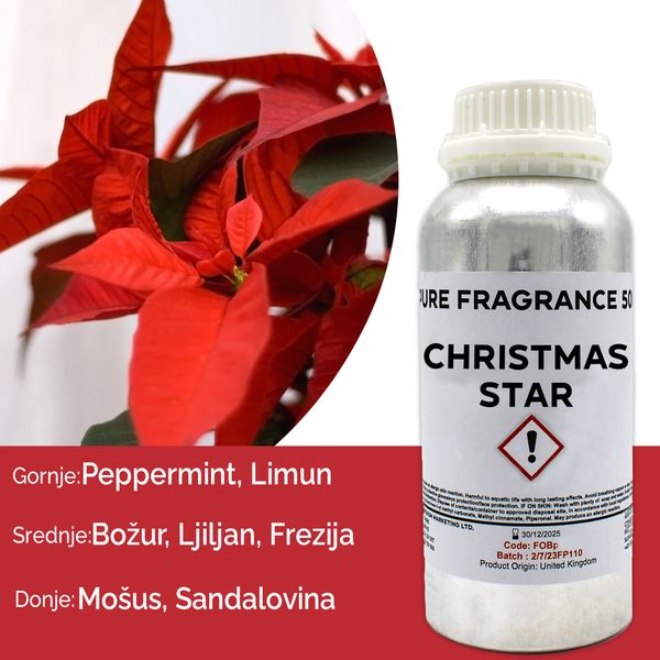 Aceite de Fragancia 500ml  - Estrella de Navidad