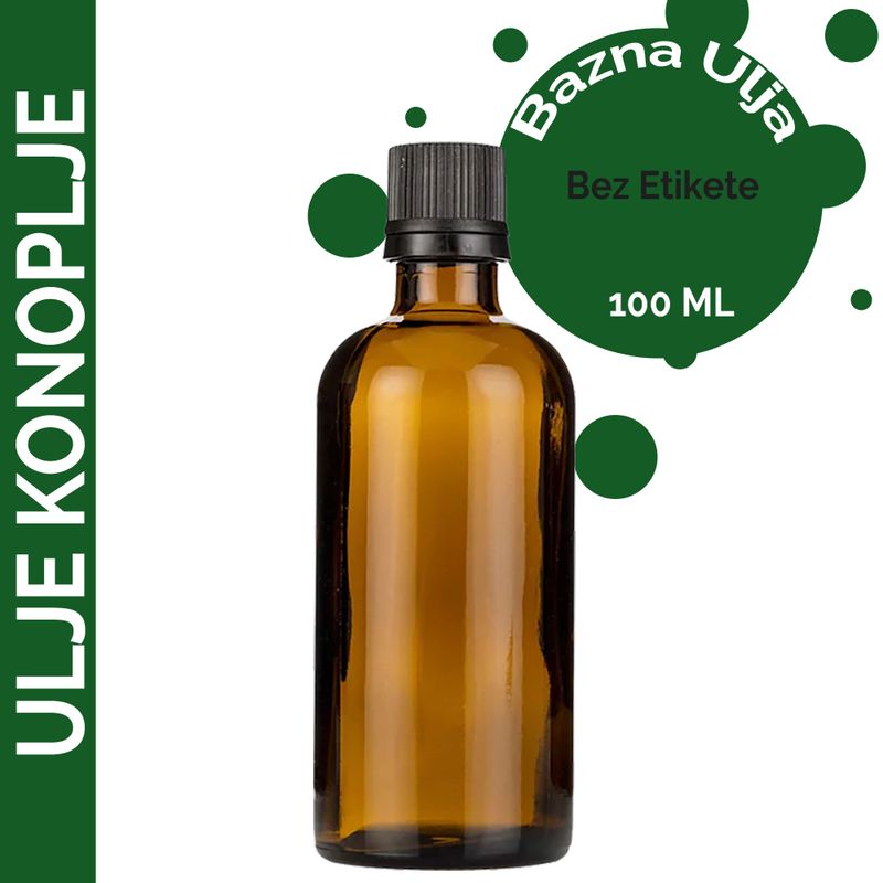 Aceite Base de Semilla de Cáñamo - 100ml - Sin etiquetar