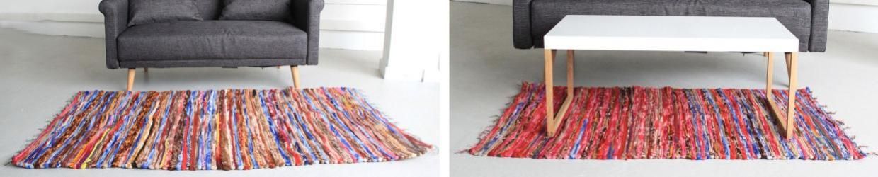 Alfombras de trapo indias