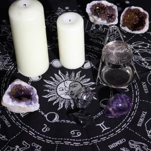 Mantel de altar con flecos esotéricos