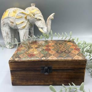 Cajas de madera esmaltadas en ceramica