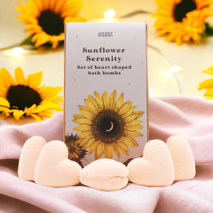 Set de bombas de baño en forma de corazon