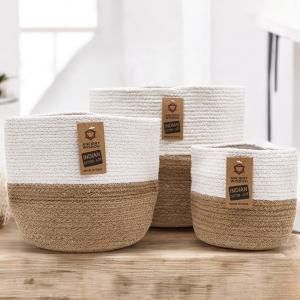 Cesta de Algodón y Yute