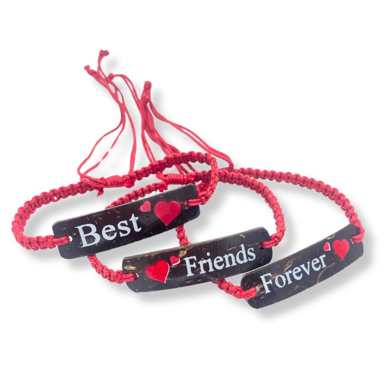 Pulseras de Amistad Hechas a Mano - Estampado de Coco para Amigos (varios)