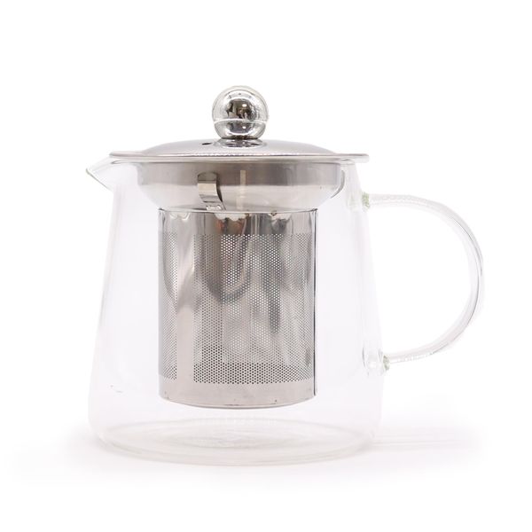 Tetera de vidrio con infusor - Forma Frasco - 350ml