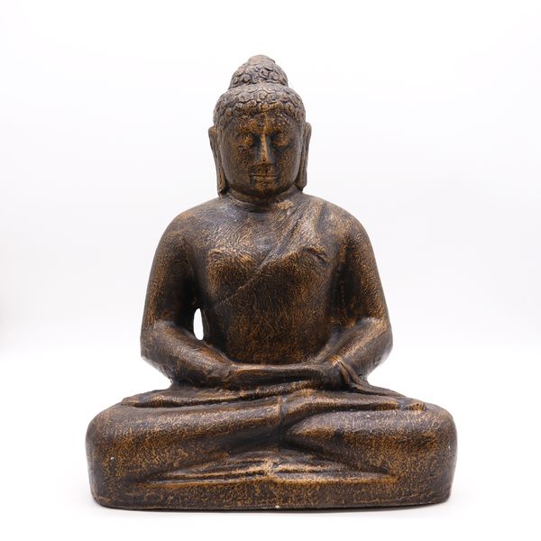 Buda Clásico Mediano Dorado Antiguo