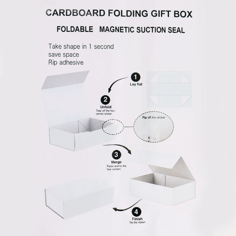 Caja de Regalo con Lazo - Mediana Cuadrada (20x18.2x8cm) - Azul Bebé