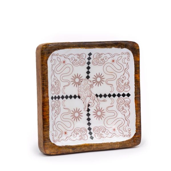 Bandeja para Baratijas Cuadrada grande 15 x 15 x 2,5 cm - León