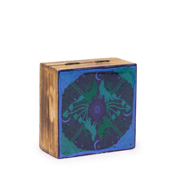 Caja cuadrada Pequeña 10x10x4,2cm - Lobo & Luna
