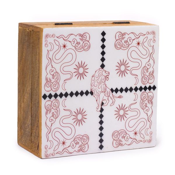 Caja Cuadrada Grande 15 x 17,5 x 8 cm - León