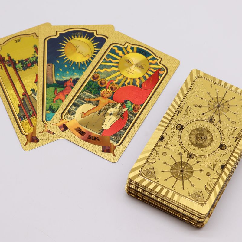 Juego de Cartas del Tarot - Dorado