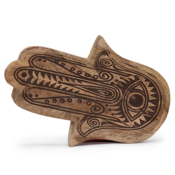 Bandeja Alargada 30x20,5x2,5cm - Hamsa Negro