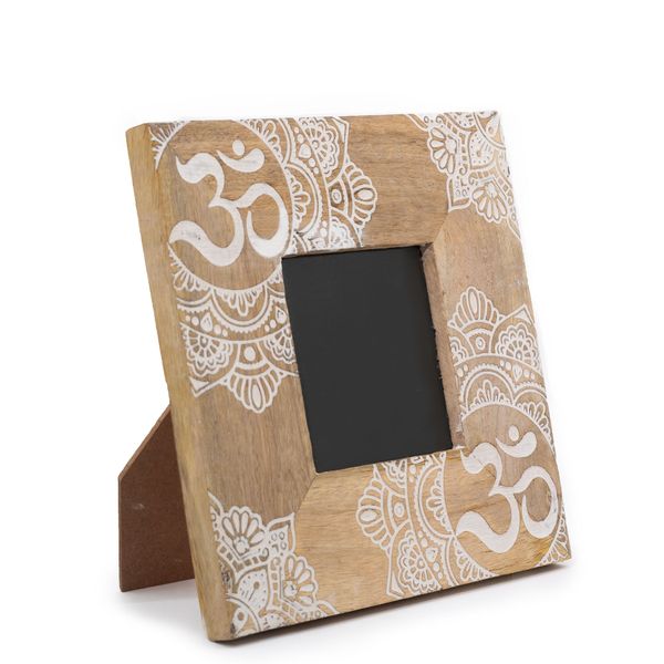Marco de Fotos Pequeño (para 10x10cm) - Mandala - Blanco