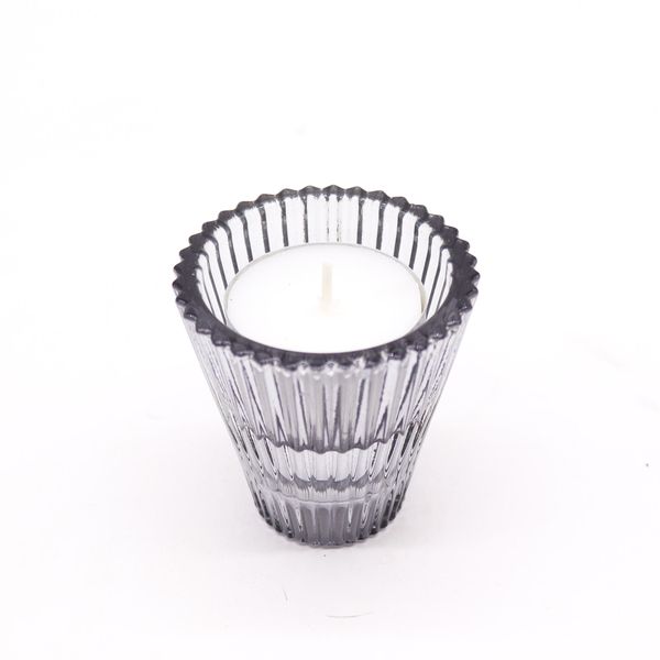 Portavelas Reversible para Velas de cena / Velas de té - Gris