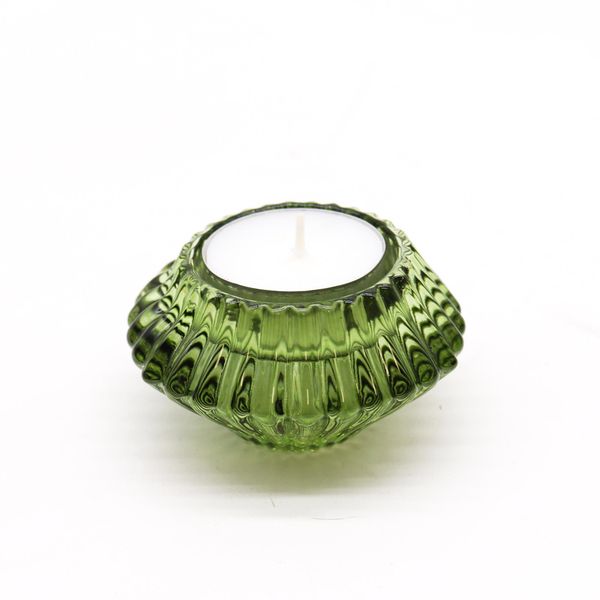 Soporte Reversible para Velas de cena / Velas de té  - Verde