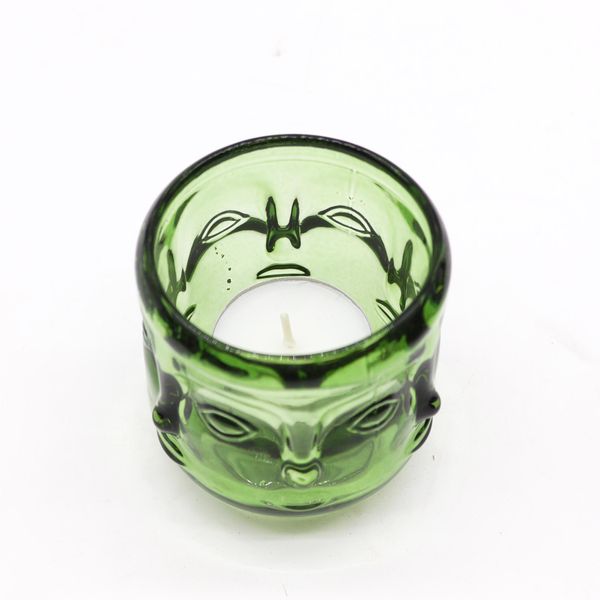Tarro para velas - Buda - Verde