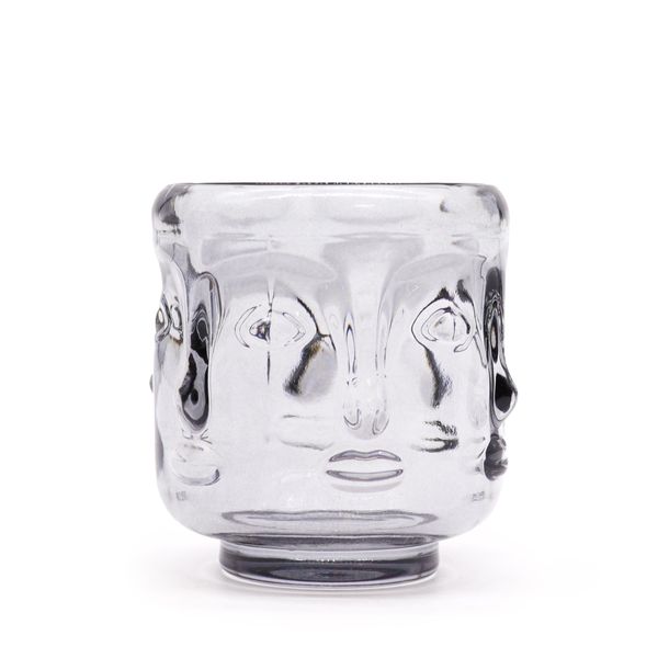 Tarro para velas - Buda - Gris