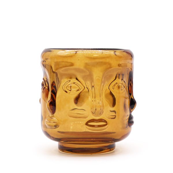 Tarro para velas - Buda - Ambar