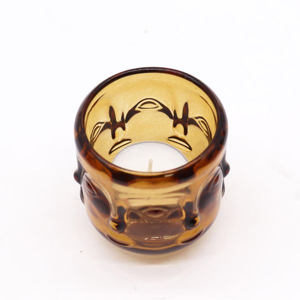 Tarro para velas - Buda - Ambar