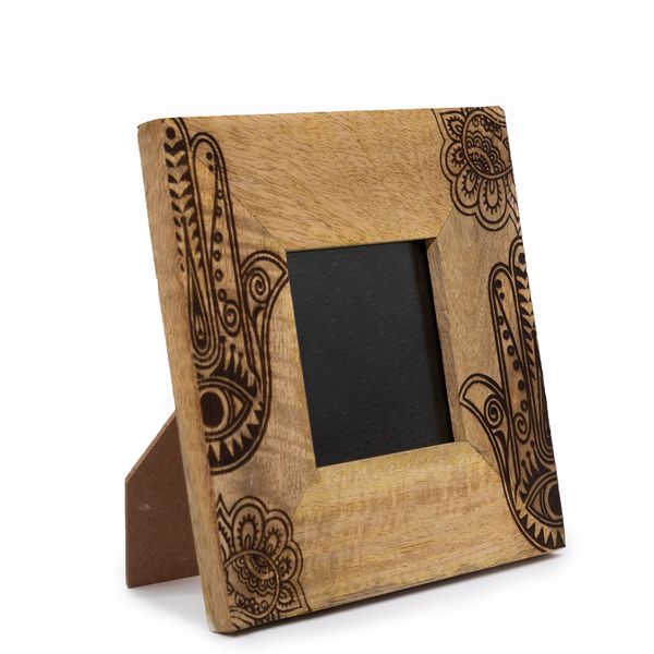 Marco de Fotos Pequeño (para 10x10cm) - Hamsa - Negro