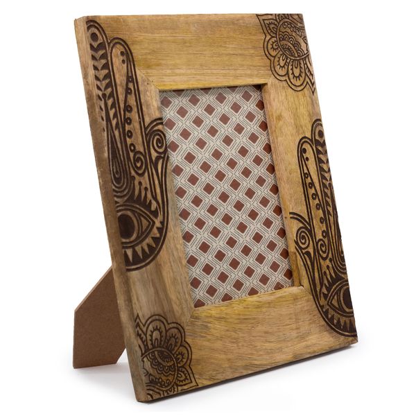 Marco de Fotos Grande (para 13 x 18 cm) - Hamsa - Negro