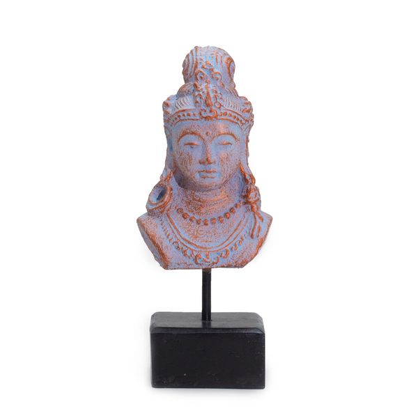 Princesa de la Suerte con soporte - Cobre azul