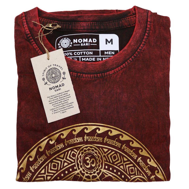 Camiseta Nomad Sari - Mediana  - Chakra - Granate