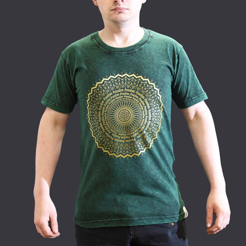 Camiseta Nomad Sari - Pequeña  - Mandala - Verde