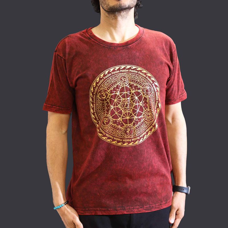 Camiseta Nomad Sari - Mediana  - Chakra - Granate