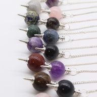 Pack de Inicio - Péndulos de piedras preciosas 4 cm - Esferas