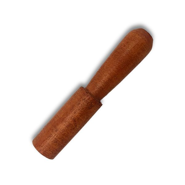 Palo de madera - 13 cm - Mango moldeado - sin cuero