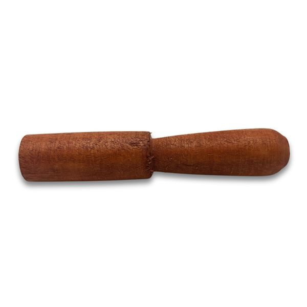 Palo de madera - 13 cm - Mango moldeado - sin cuero