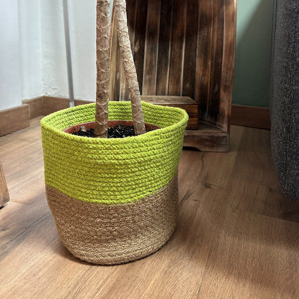 Cesta de Algodón y Yute